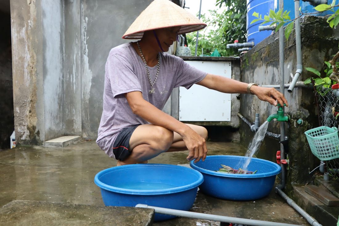 Người dân xã nông thôn mới ở Thái Bình thiếu nước sạch